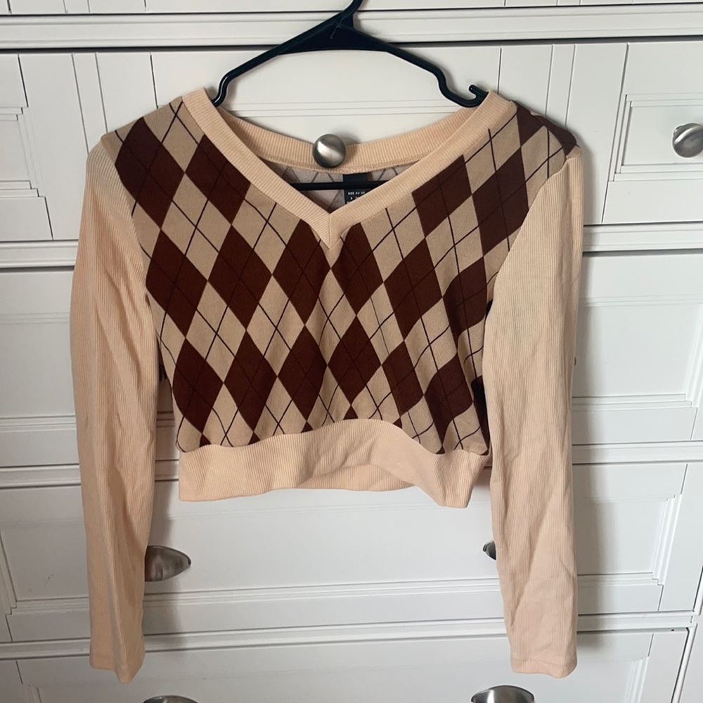 Shein Checkered Crop Top